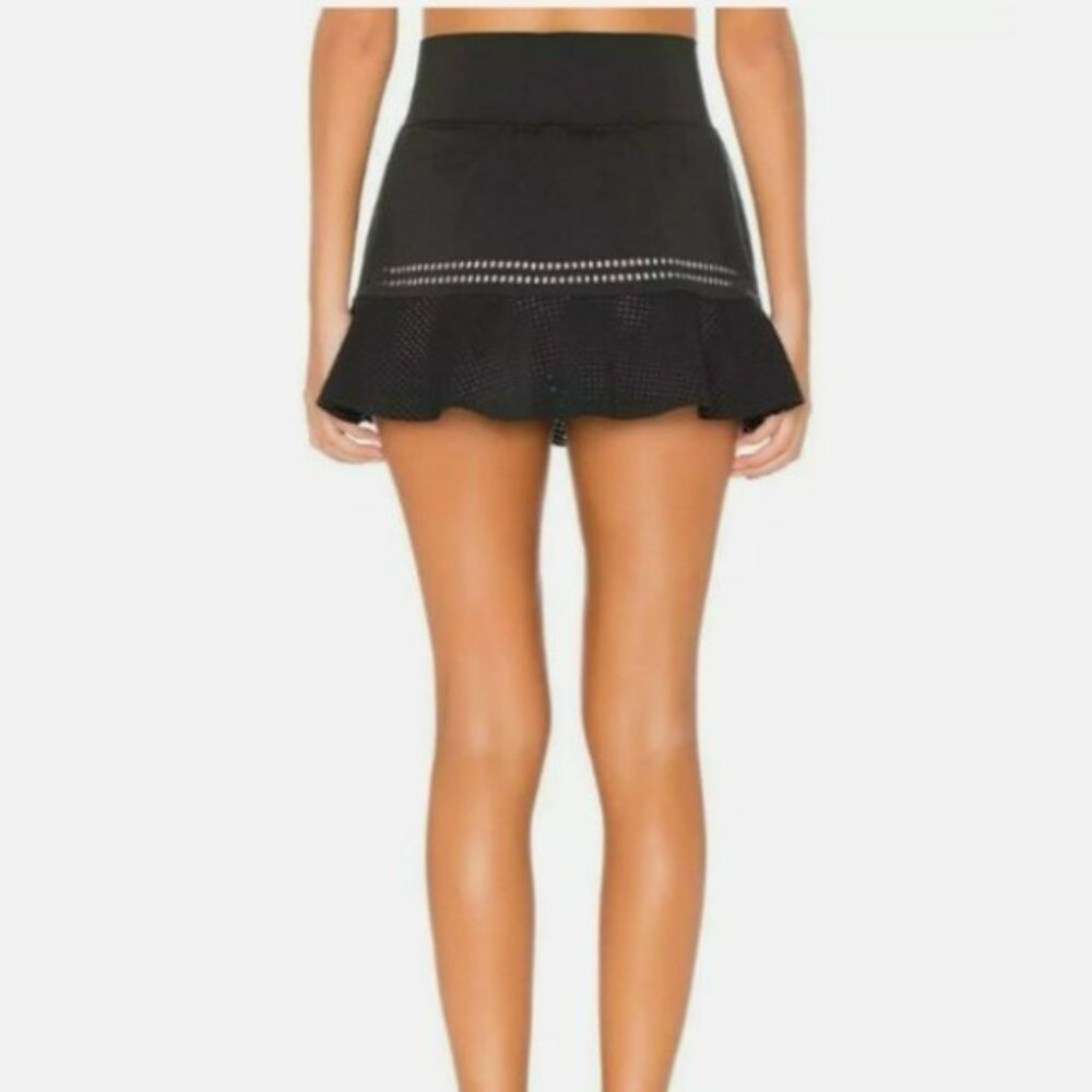 NWT Adidas Stella McCartney Tennis Skirt Skort Black w/ shorts M Medium - Picture 3 of 8